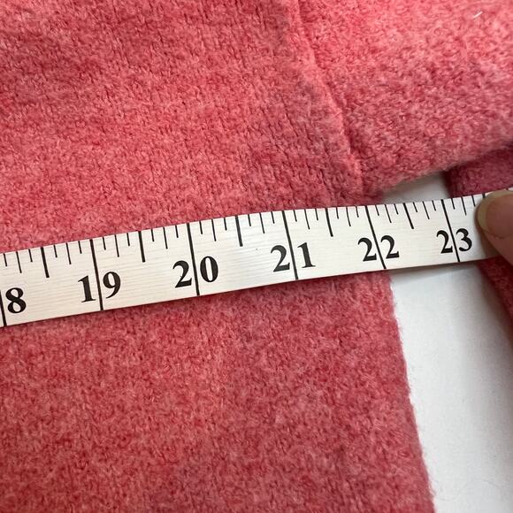 J.Crew Wool Alpaca Blend Open Cardigan Sweater Small Pink Long Lined Pockets - Picture 8 of 9